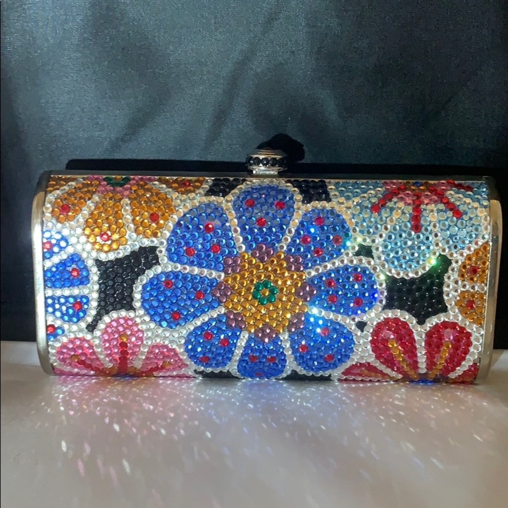 Fully Crystallized Evening Clutch Bag